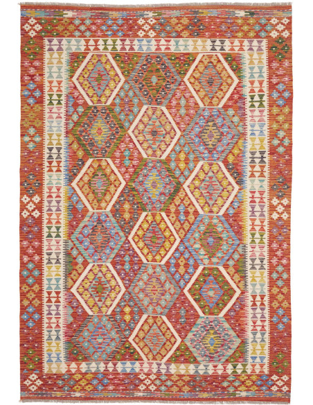 Rug Kilim Afghanistan 176x253 Terracotta Red