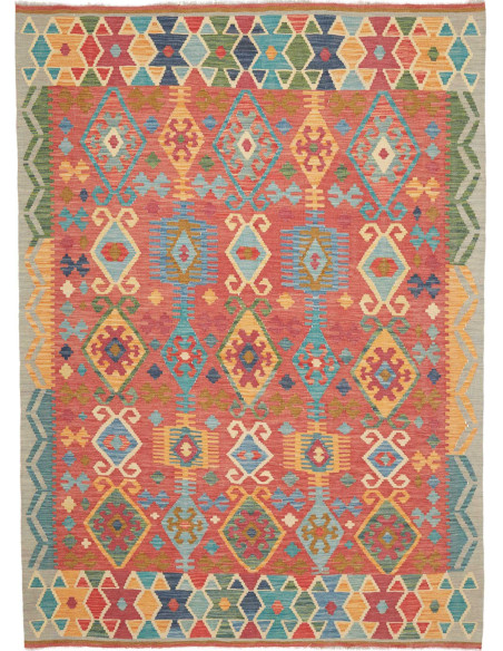 Rug Kilim Afghanistan 178x245 Terracotta Ocher