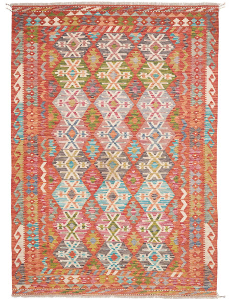 Rug Kilim Afghanistan 178x259 Terracotta Multic