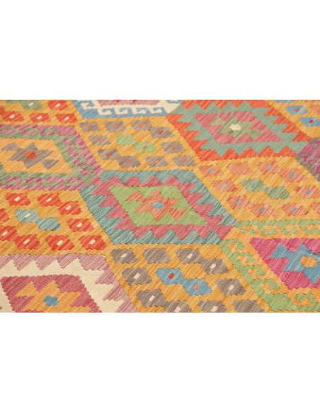 Rug Kilim Afghanistan 180x243 Mustard Yellow