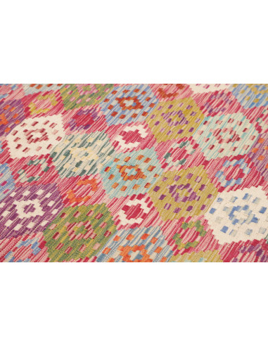 Tappeto Kilim Afghanistan 180x247 Rosso Multico