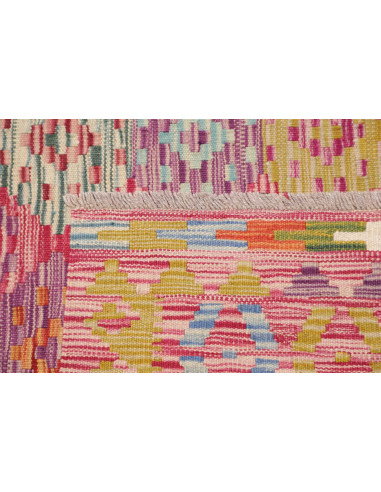 Tappeto Kilim Afghanistan 180x247 Rosso Multico