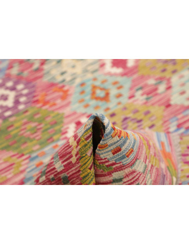 Tappeto Kilim Afghanistan 180x247 Rosso Multico