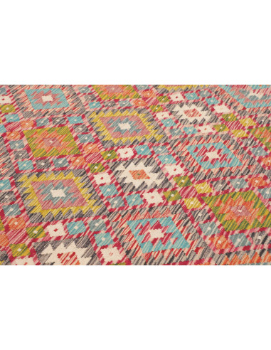 Tappeto Kilim Afghanistan 183x244 Rosso Corallo