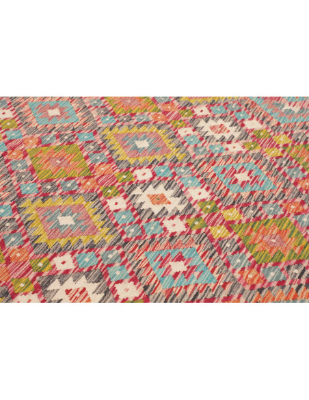Tappeto Kilim Afghanistan 183x244 Rosso Corallo