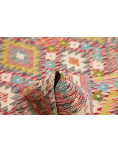 Tappeto Kilim Afghanistan 183x244 Rosso Corallo