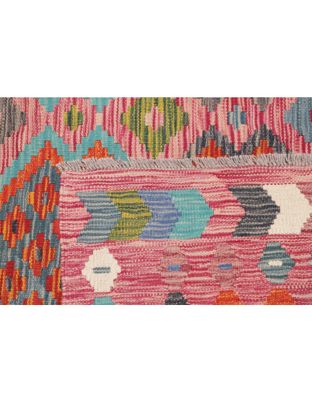 Tappeto Kilim Afghanistan 184x251 Rosa Vivace