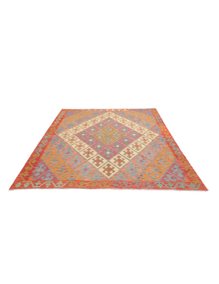 Tappeto Kilim Afghanistan 189x240 Rosso Arancio