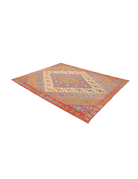 Tappeto Kilim Afghanistan 189x240 Rosso Arancio