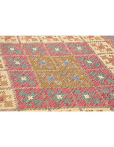 Tappeto Kilim Afghanistan 189x240 Rosso Arancio