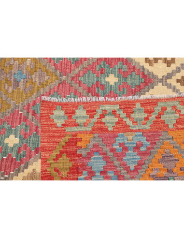 Tappeto Kilim Afghanistan 189x240 Rosso Arancio