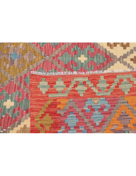 Tappeto Kilim Afghanistan 189x240 Rosso Arancio