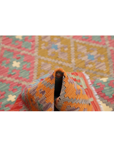 Tappeto Kilim Afghanistan 189x240 Rosso Arancio