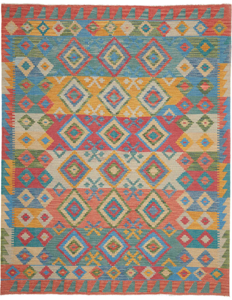 Tappeto Kilim Afghanistan 189x238 Blu Azzurro