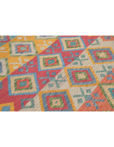 Tappeto Kilim Afghanistan 189x238 Blu Azzurro