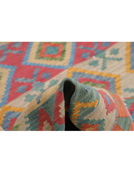 Tappeto Kilim Afghanistan 189x238 Blu Azzurro