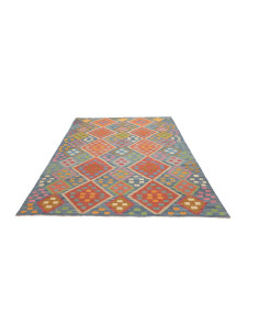 Rug Kilim Afghanistan 175x250 Blue Coral 2
