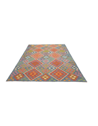 Tappeto Kilim Afghanistan 175x250 Blu Corallo