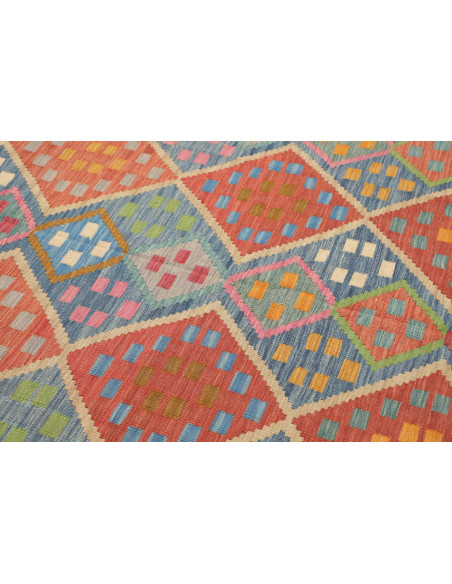 Tappeto Kilim Afghanistan 175x250 Blu Corallo
