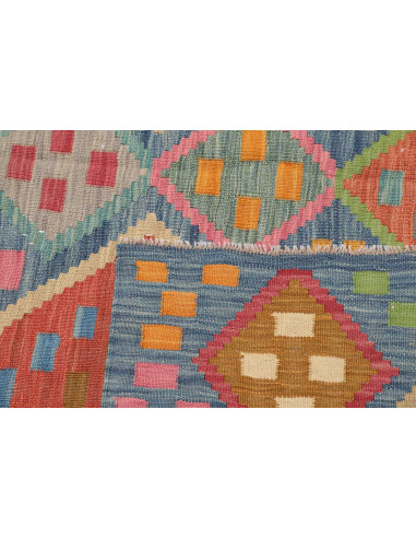 Tappeto Kilim Afghanistan 175x250 Blu Corallo
