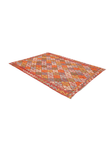 Tappeto Kilim Afghanistan 176x250 Rosso Arancio