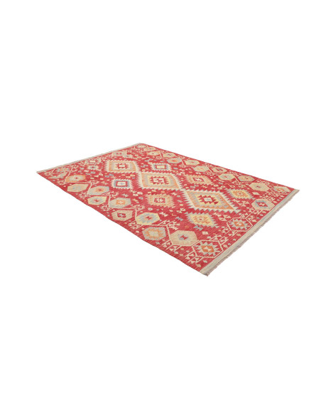 Tappeto Kilim Afghanistan 176x246 Rosso Beige