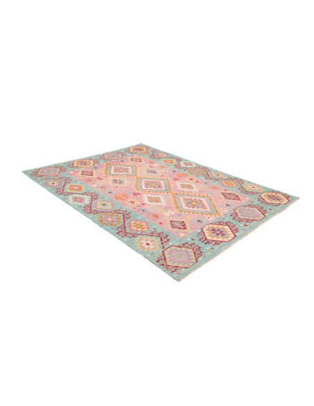 Tappeto Kilim Afghanistan 182x237 Rosa Pastello
