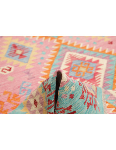 Tappeto Kilim Afghanistan 182x237 Rosa Pastello