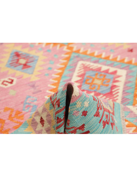 Tappeto Kilim Afghanistan 182x237 Rosa Pastello