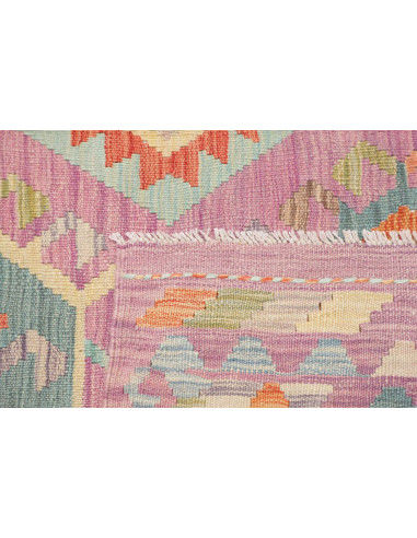 Tappeto Kilim Afghanistan 174x231 Rosa Lilla