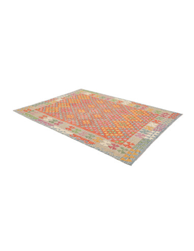 Tappeto Kilim Afghanistan 179x247 Arancione Ros