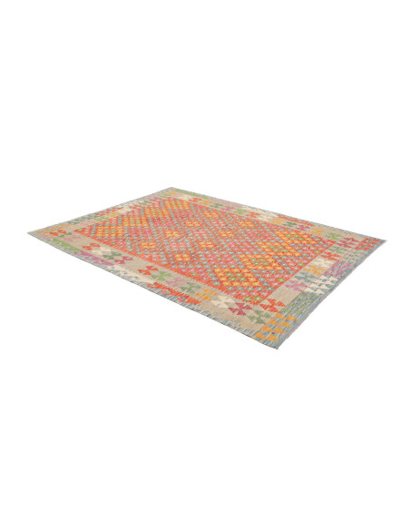 Tappeto Kilim Afghanistan 179x247 Arancione Ros