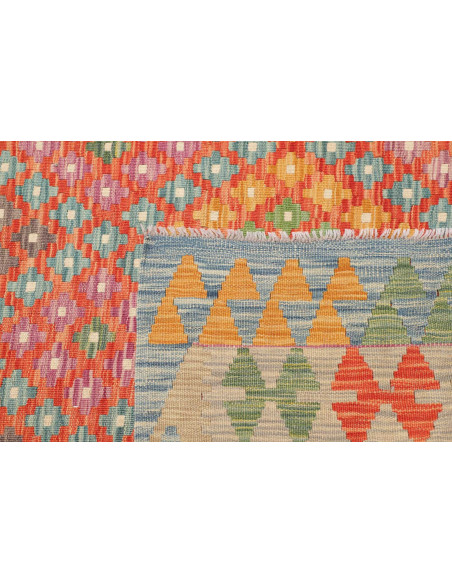 Tappeto Kilim Afghanistan 179x247 Arancione Ros