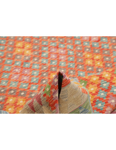 Tappeto Kilim Afghanistan 179x247 Arancione Ros
