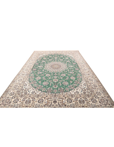 Nain 9la 252x350 Cm Nain 9la, Persia, Hand-carded Wool And