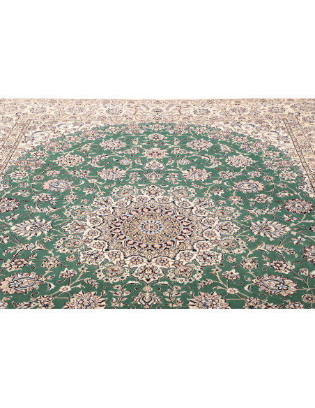 Nain 9la 252x350 Cm Nain 9la, Persia, Hand-carded Wool And