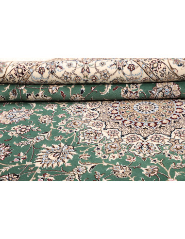 Nain 9la 252x350 Cm Nain 9la, Persia, Hand-carded Wool And