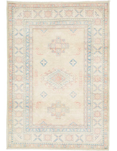 Rug Kazak Afghanistan Beige light