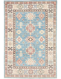 Rug Kazak Afghanistan Sky Blue
