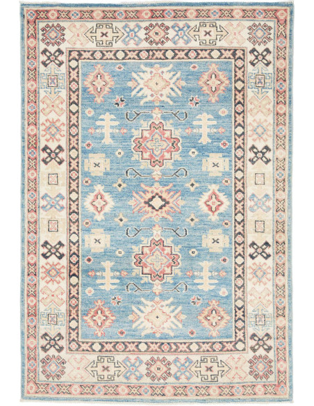 Rug Kazak Afghanistan Sky Blue