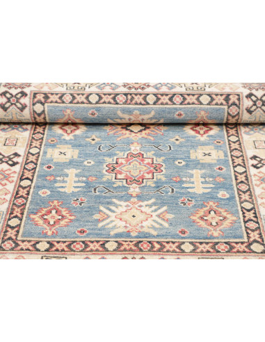 Rug Kazak Afghanistan Sky Blue