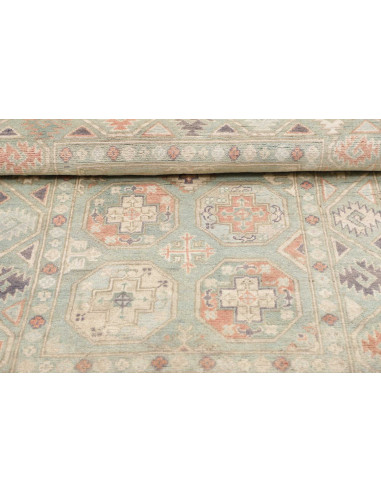 Rug Kazak Afghanistan Mint green