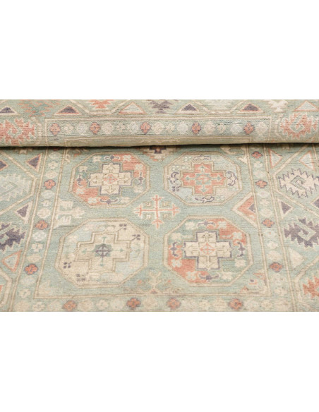 Rug Kazak Afghanistan Mint green
