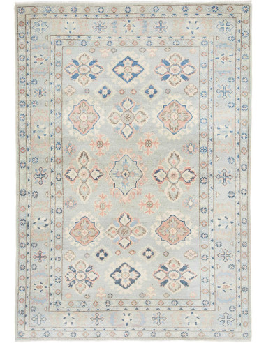 Rug Kazak Afghanistan 121x170 Light Blue Grey P