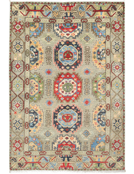 Kazak 122x178 Cm Kazak, Afghanistan, Lana Cardata A Mano,