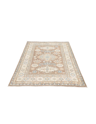 Rug Kazak Afghanistan 119x169 Taupe Brown Cream