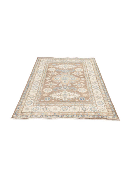 Rug Kazak Afghanistan 119x169 Taupe Brown Cream