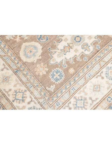 Rug Kazak Afghanistan 119x169 Taupe Brown Cream