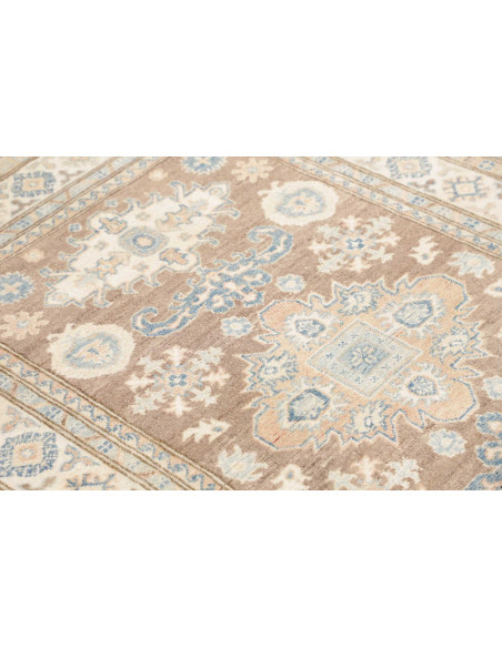 Rug Kazak Afghanistan 119x169 Taupe Brown Cream