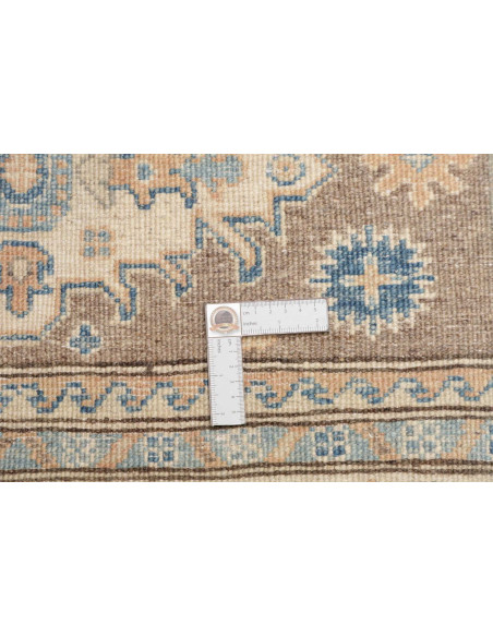 Rug Kazak Afghanistan 119x169 Taupe Brown Cream